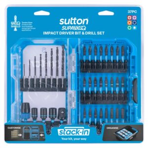 SUTTON 37pc Stack-In Insert Power Screwdriver Bit Set