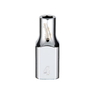 MILWAUKEE 1/4" Drive Socket Metric Standard 4mm