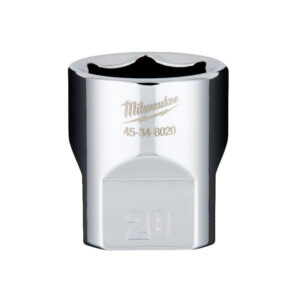 MILWAUKEE 3/8" Drive Socket Metric Standard 20mm