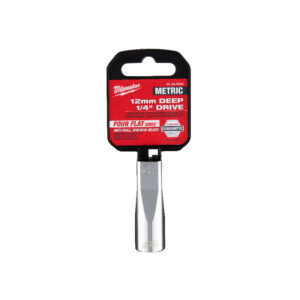 MILWAUKEE 1/4" Drive Socket Metric Deep 12mm