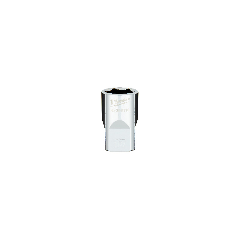 MILWAUKEE 1/2" Drive Socket Metric Standard 17mm