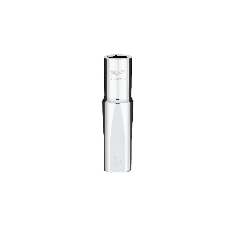 MILWAUKEE 1/2" Drive Socket SAE Deep 1/2"