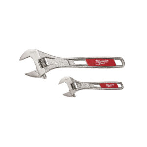 MILWAUKEE Adjustable Wrench 250mm & 150mm 2pk