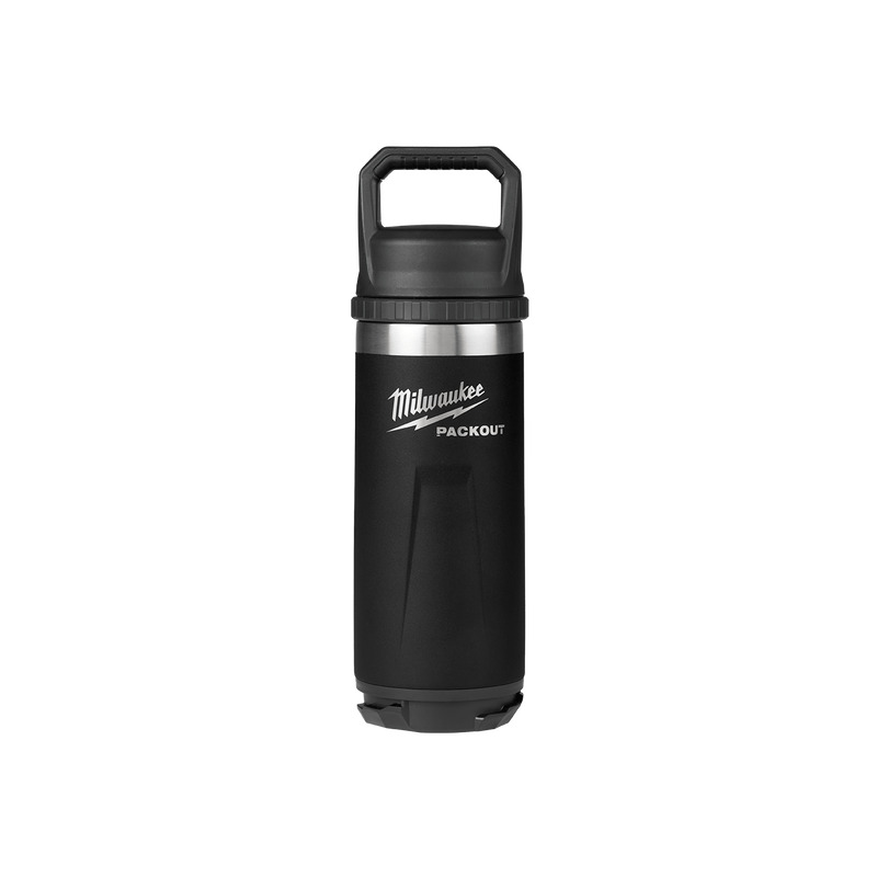 MILWAUKEE PACKOUT™ Bottle 474ml Chug Lid Black