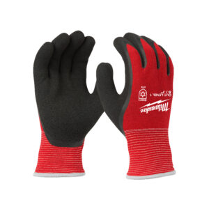 MILWAUKEE Cut 1(A) Winter Insulated Latex Double Dipped Gloves 1 Pack - S