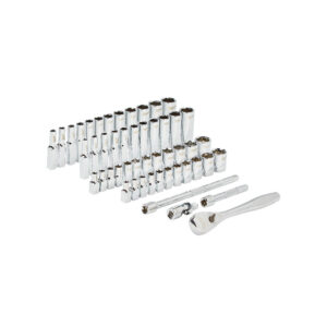 MILWAUKEE 1/4” Drive 50pc Ratchet & Socket Set SAE & Metric