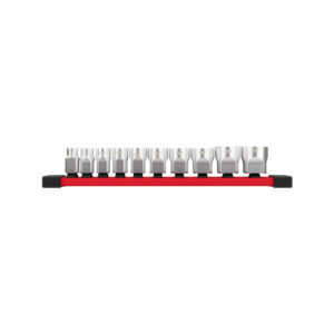MILWAUKEE 3/8" Drive 10pc SAE Socket Set with Storage Rail