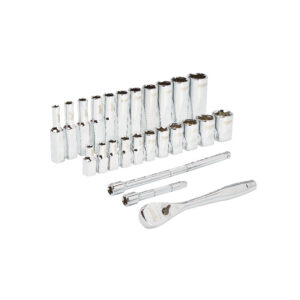 MILWAUKEE 1/4” Drive 26pc Ratchet & Socket Set SAE