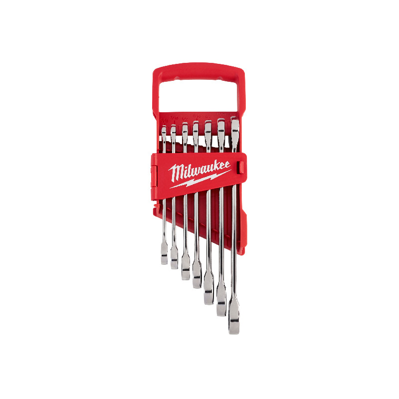 MILWAUKEE 7pc Ratcheting Combination Wrench Set – SAE