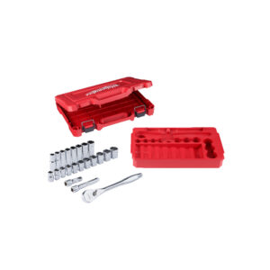 MILWAUKEE 1/2" Drive 22pc Ratchet & Socket Set SAE
