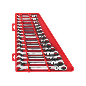 MILWAUKEE 15pc Flex-Head Ratcheting Wrench Set – SAE