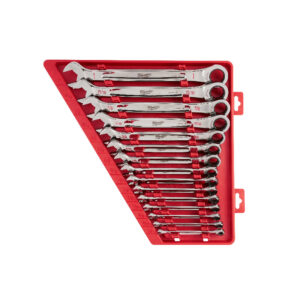 MILWAUKEE 15pc Ratcheting Combination Wrench Set – SAE