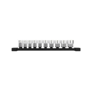 MILWAUKEE 3/8" Drive 10pc Metric Socket Set with Storage Rail