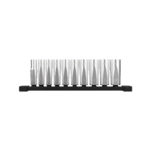 MILWAUKEE 3/8" Drive 10pc Metric Deep Socket Set with Storage Rail