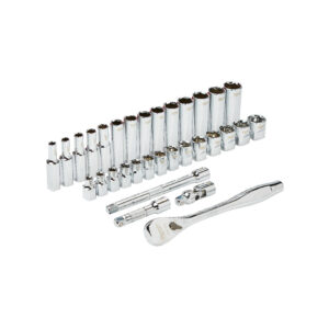 MILWAUKEE 3/8” Drive 32pc Ratchet & Socket Set  Metric