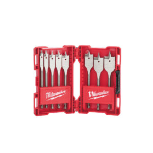 MILWAUKEE 8pcs Timber Spade Bit Set (12mm, 14mm, 16mm, 18mm, 20mm, 22mm, 25mm, 32mm)
