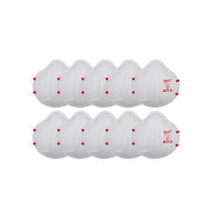 MILWAUKEE N95 Disposable Respirators 10 Pack