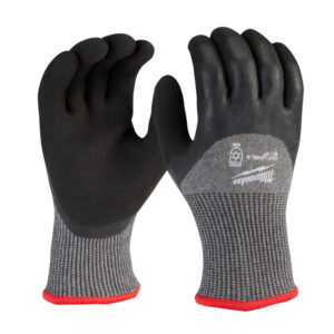 MILWAUKEE Cut 5(E) Winter Insulated Latex Double Dipped Gloves 1 Pack - S