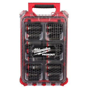 MILWAUKEE® SHOCKWAVE™ 1/2" Dr 16pc Deep Impact Socket PACKOUT™ Set - Metric