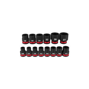 MILWAUKEE SHOCKWAVE™ 1/2"Dr 14pc Metric Standard 6 Point Impact Socket Set