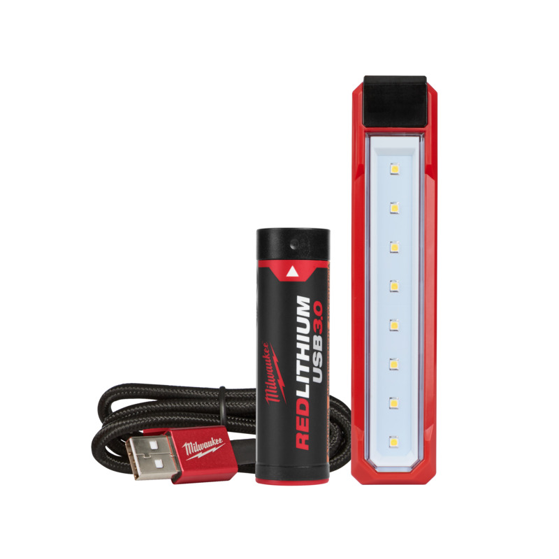 MILWAUKEE REDLITHIUM™ USB Rechargeable Pocket Flood Light 3.0 Ah Kit