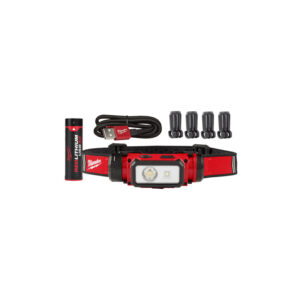 MILWAUKEE REDLITHIUM™ USB Rechargeable Hard Hat Headlamp Kit 600 Lumen 3.0Ah
