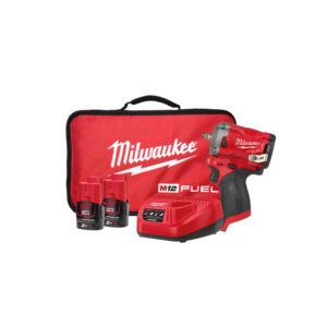 MILWAUKEE M12 FUEL™ 3/8” Stubby Impact Wrench With Friction Ring Kit