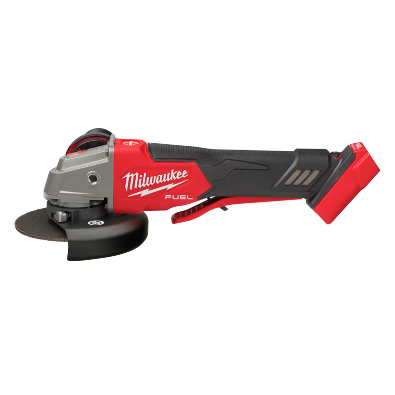 MILWAUKEE M18 FUEL™ 125 mm (5") Variable Speed Braking Angle Grinder with Deadman Paddle Switch (Tool Only)