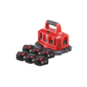 MILWAUKEE M18™ REDLITHIUM™ 5.0Ah Six Bay Starter Pack