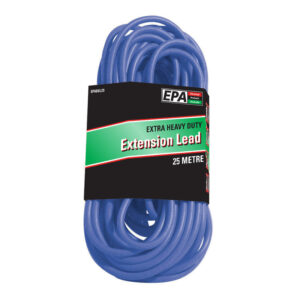 EPA 15A Cable, 15 Amp Plug with Neon Socket Extra HD, Blue 25m