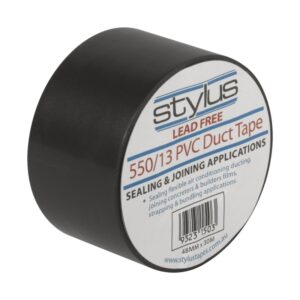 UNASCO 72MMx30Mx0.13MM Pvc Duct Tape - Black