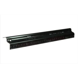 MAUN INDUSTRIES Safety Rule Nickel Plated - 300Mm
