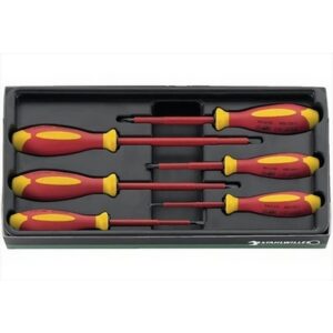 STAHLWILLE Screwdriver Drall + Vde Set 6 Piece (4 Slot/2 Phillips)