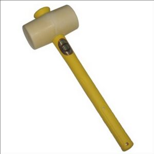 THOR White Mallet Hammer 1550G (3-1/4Lb) Fibreglass Handle