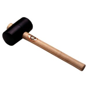 Thor Mallet Black Rubber 310g 3/4Lb Wood Handle