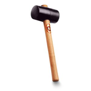 Thor Mallet Black Rubber 310g 3/4Lb Wood Handle