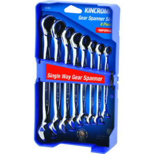 KINCROME 8pc Imperial Single Way Gear Spanner
