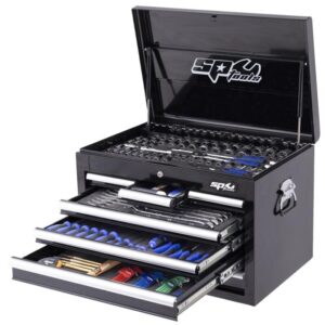 SP TOOLS TOOLKIT 254PC METRIC/SAE - CUSTOM SERIES 7 DRAWER BLACK