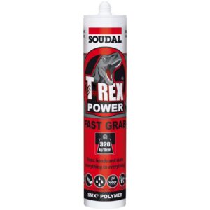 SOUDAL T-REX Power Fast Grab, 290ml - Steel Grey