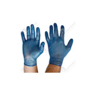 PROCHOICE Disposable Vinyl Powder Free Blue Gloves Large
