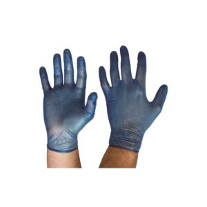 PROCHOICE Disposable Vinyl Powdered Blue Gloves Small