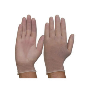 PROCHOICE Disposable Vinyl Powdered Clear Gloves Large