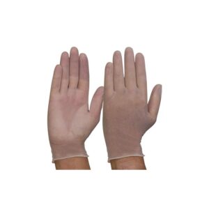 PROCHOICE Disposable Vinyl Powder Free Clear Gloves Medium