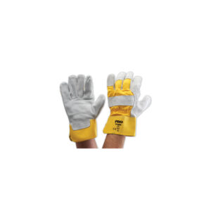 PROCHOICE Gloves Yellow/Grey Leather Gloves Large