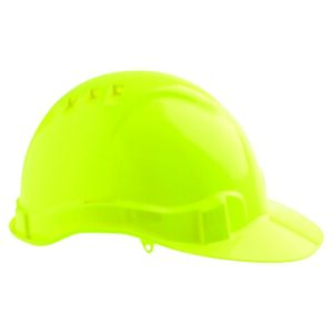 PROCHOICE Hard Hat Vented Prolock Harness Fluro Yellow