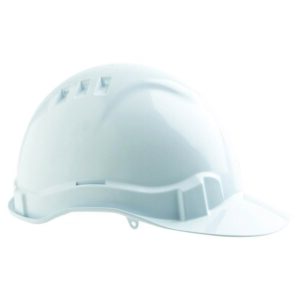 PROCHOICE Hard Hat V6 Vented With Push-Lock Prolock Harness, White