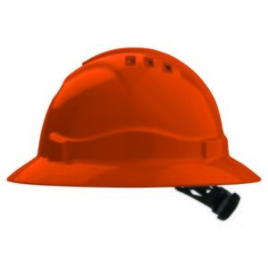 PROCHOICE Hard Hat Full Brim Vented Ratchet Harness - V6 Orange
