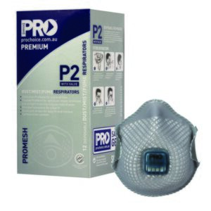 PROCHOICE Dust Masks Promesh P2+Valve