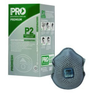 PROCHOICE Dust Masks Promesh P2+Valve+Carbon