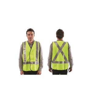 PROCHOICE Safety Vest Day/Night Yellow X Back - Medium